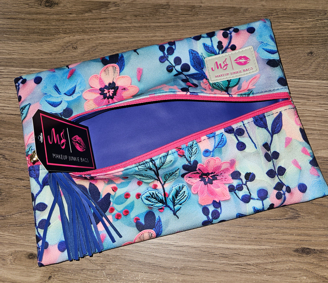 Makeup Junkie Blue Vine Medium Bag